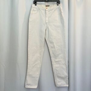 VS London Jean TALL 5-Pocket Straight Leg White Jeans Women Size 14